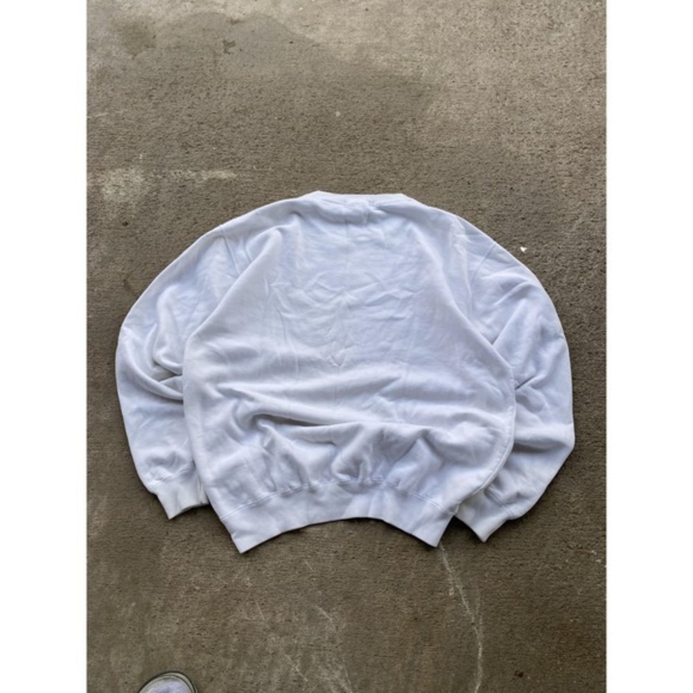 Vintage GAP Sport Sweatshirt Mens XL White Reebok Graphic Pullover Fleece 90s - Picture 9 of 10